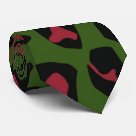 Leopard Seamless Muster Krawatte (Gerollt)