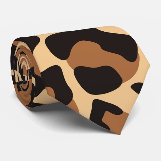 Leopard Seamless Muster Krawatte (Gerollt)