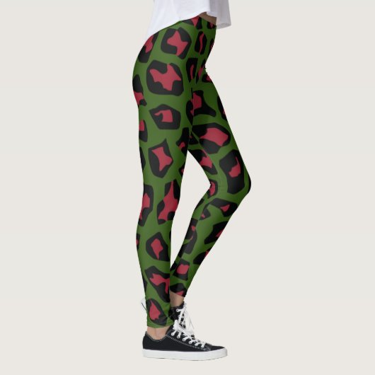 Leopard Seamless Muster Leggings (Rechts)