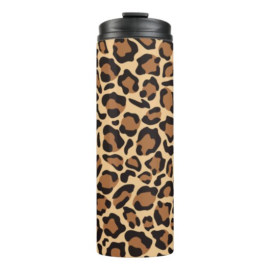 Leopard Seamless Muster Thermosbecher (Vorderseite)