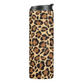 Leopard Seamless Muster Thermosbecher (Nach links gedreht)