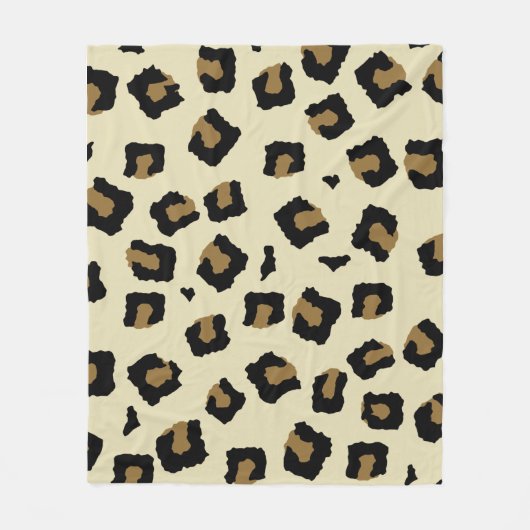 Leopard Seamless Pattern  Fleecedecke (Vorderseite)