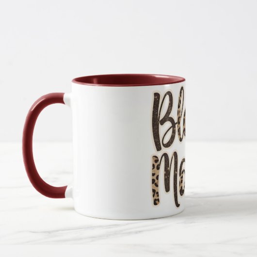 Leopard Seligen Mama Script Women Tasse (Links)