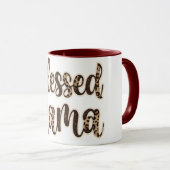 Leopard Seligen Mama Script Women Tasse (VorderseiteRechts)