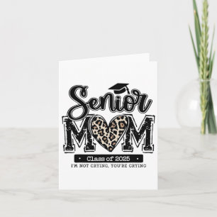 Leopard Senior Mama Cl of 2025 Funny Mama Abschlus Karte