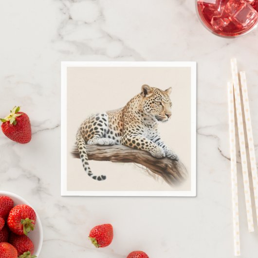 Leopard Serviette (Beispiel)