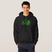 Leopard Shamrock Lucky Charm Men Women Irish St Pa Hoodie (Vorne ganz)