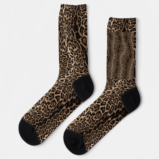 Leopard sheeta animal print sock socken (Linkes Detail)