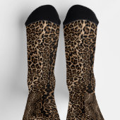Leopard sheeta animal print sock socken (Oben)