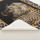 Leopard Sherpa Blanket Sherpadecke (3/4)