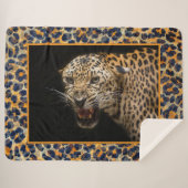 Leopard Sherpa Blanket Sherpadecke (Vorderseite (Horizontal))