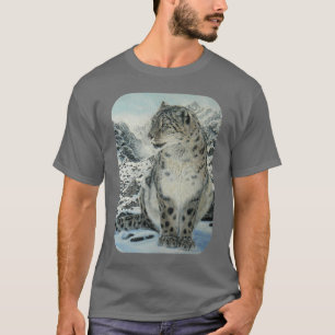 Leopard-Shirt Gipfel-König-Schnee T-Shirt
