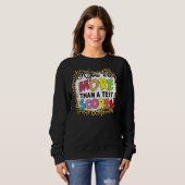 Leopard Sie sind mehr als ein Test-Score-Lehrer Te Sweatshirt (Vorne ganz)