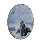 Leopard-Siegel Dartscheibe (Vorderseite Links)