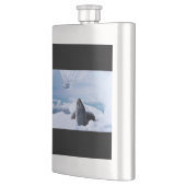 Leopard-Siegel Flachmann (Links)