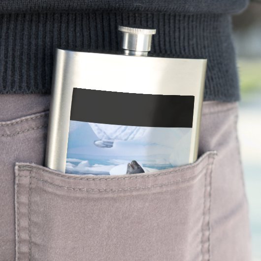 Leopard-Siegel Flachmann (Beispiel)