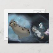 Leopard-Siegel-Jagd Postkarte (Vorne/Hinten)