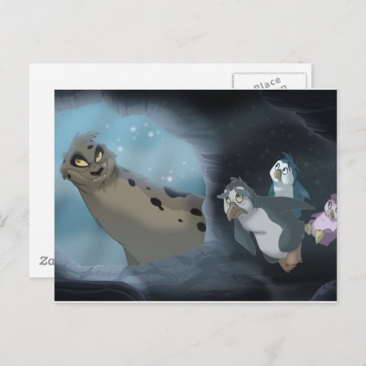 Leopard-Siegel-Jagd Postkarte (Vorne/Hinten)