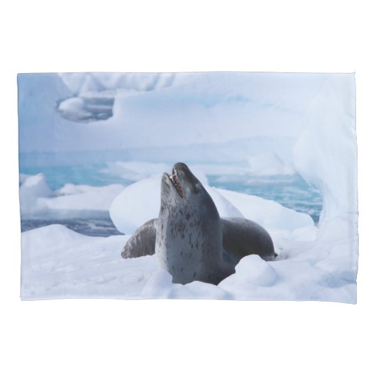 Leopard-Siegel Kissenbezug (Vorderseite)