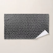 LEOPARD SILVER GRAY BADEZIMMER TOWEL SET (Handtuch)