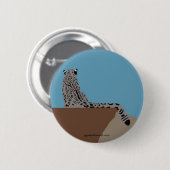 Leopard-sitzender Knopf Button (Vorne & Hinten)