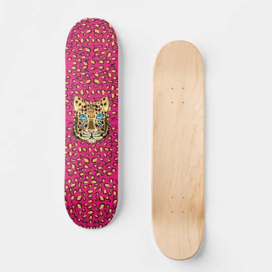 Leopard Skateboard (Vorderseite)