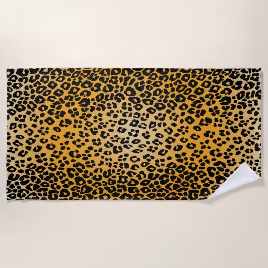 Leopard Skin-2 Beach Handtuch (Vorderseite)