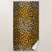 Leopard Skin-2 Beach Handtuch (Vorderseite)