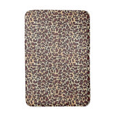 Leopard Skin Brown Cream Pattern - Badematte (Vorderseite Vertikal)