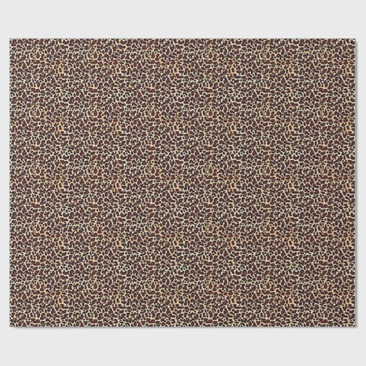 Leopard Skin Brown Cream Pattern - Geschenkpapier (Flach)