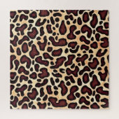 Leopard Skin Brown Cream Pattern - Puzzle (Vertikal)