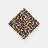 Leopard Skin Brown Cream Pattern - Serviette (Ecke)