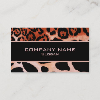 Leopard Skin Business Cards Visitenkarte