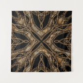 Leopard Skin & Chain Juwelen Wandteppich (Vorderseite (Horizontal))