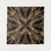 Leopard Skin & Chain Juwelen Wandteppich (Vorderseite)