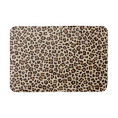 Leopard Skin Fur Muster Badematte (Vorderseite)