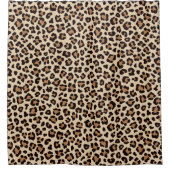 Leopard Skin Fur Muster Duschvorhang (Vorderseite)