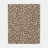 Leopard Skin Fur Muster Fleecedecke (Vorderseite)