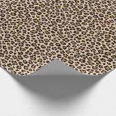Leopard Skin Fur Muster Geschenkpapier (Ecke)