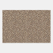 Leopard Skin Fur Muster Geschenkpapier Set (Vorderseite)