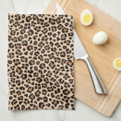 Leopard Skin Fur Muster Geschirrtuch (Viertel Falte)