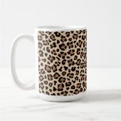 Leopard Skin Fur Muster Kaffeetasse (Links)