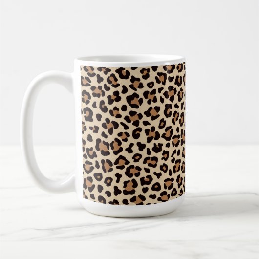 Leopard Skin Fur Muster Kaffeetasse (Links)