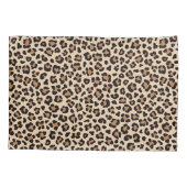 Leopard Skin Fur Muster Kissenbezug (Rückseite-Links)