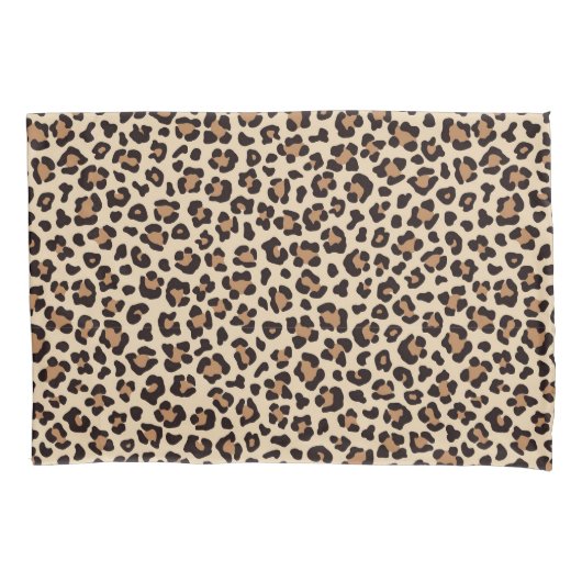 Leopard Skin Fur Muster Kissenbezug (Vorderseite-Links)