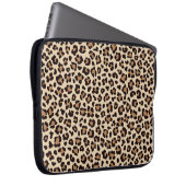 Leopard Skin Fur Muster Laptopschutzhülle (Vorne Rechts)