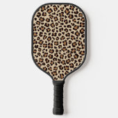 Leopard Skin Fur Muster Pickleball Schläger (Rückseite)