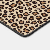 Leopard Skin Fur Muster Schreibtischunterlage (Ecke)