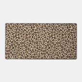 Leopard Skin Fur Muster Schreibtischunterlage (Vorderseite)