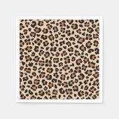 Leopard Skin Fur Muster Serviette (Vorderseite)